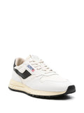 Autry Reelwind panelled suede - White and Black