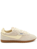 Autry Reelwind panelled suede - Gray and Yellow