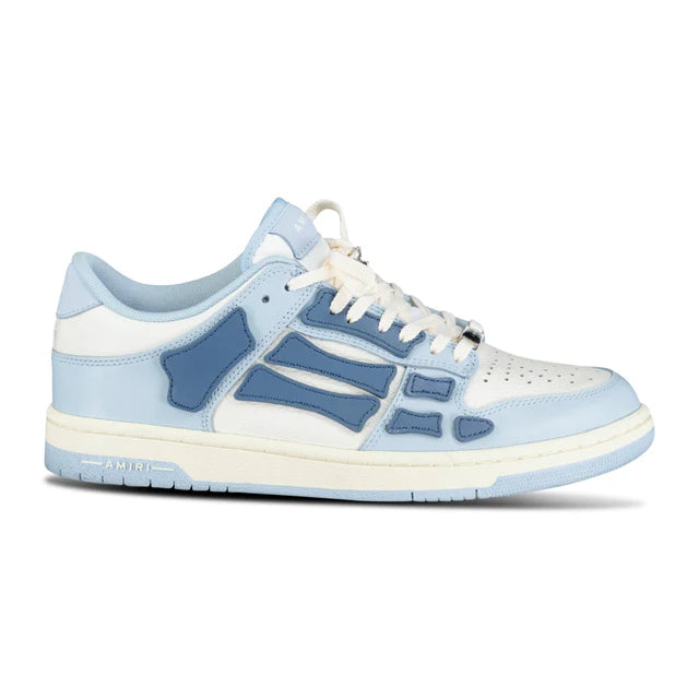AMIRI Skel Top Low - White and Blue